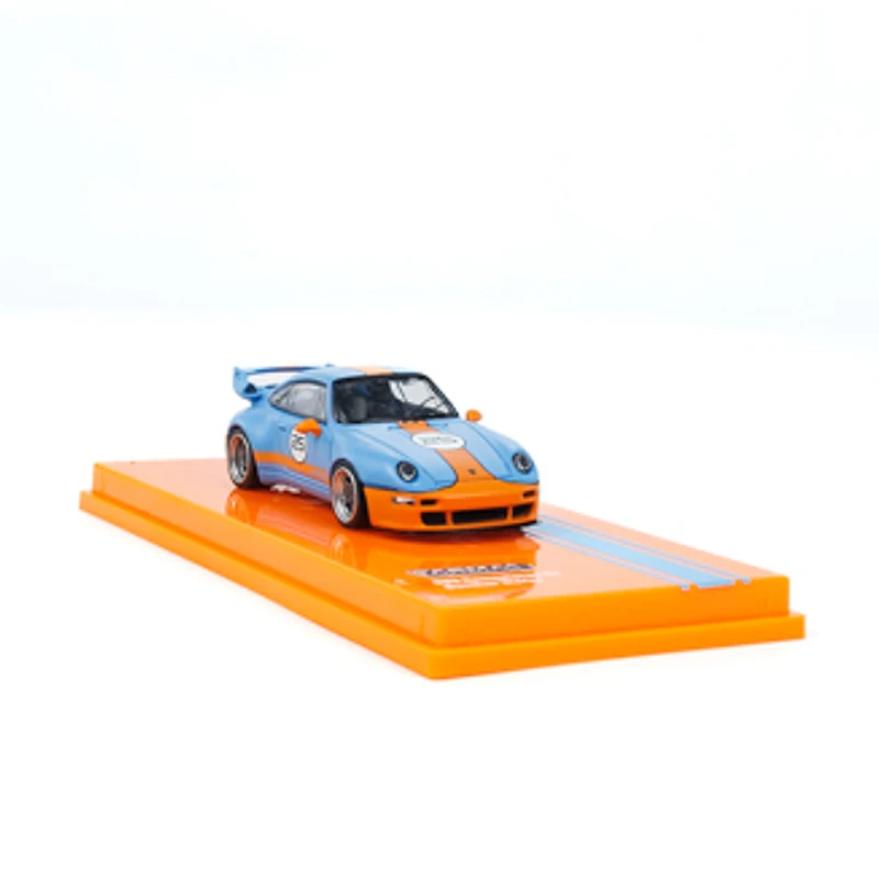 Tarmac Works 1:64 Model Car Pors 993 Alloy Die-Cast Sport Vehicle -Gulf Coating