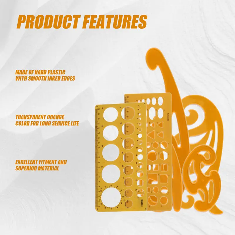 6 Pieces French Curve And Template Ruler Set Drawing Template Tool Circle Templates For Personal Drawing And Drafting