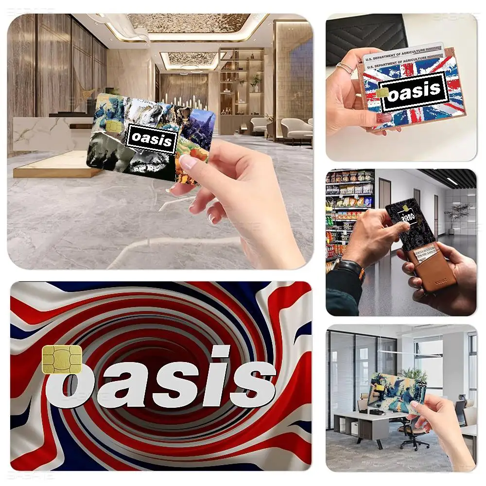 Band O-Oasis Rock Cool Anime Cartoon Aufkleber Film Haut für Kreditkarte Debit Bank Bus Karte