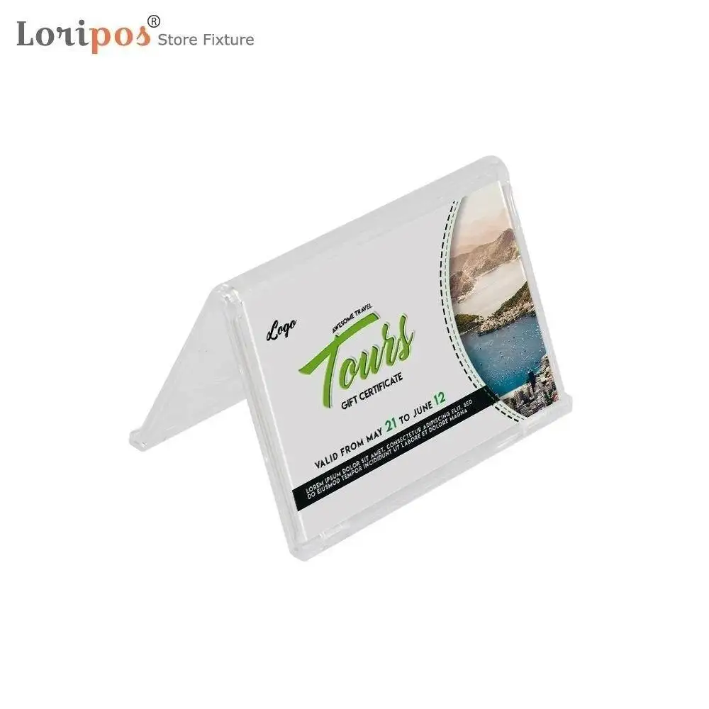 5pcs Acrylic Table Card Horizontal V Shape Meeting Table Sign Table Card Billboard Wear-resistant Seat Card Display