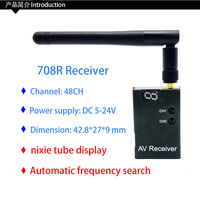 EWRF 5.8G 40CH Channels FPV 708R Receiver auto search or TS5823Pro/e708TM3 600mW Transmitter for FPV AV Monitor Video Display