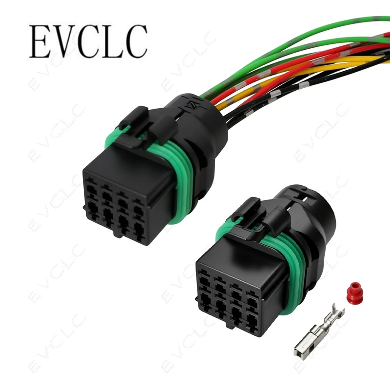 1 Set 12-Pin Waterproof Wiring Harness Connector 10776107 for Chevy GM Sensor Female Plug