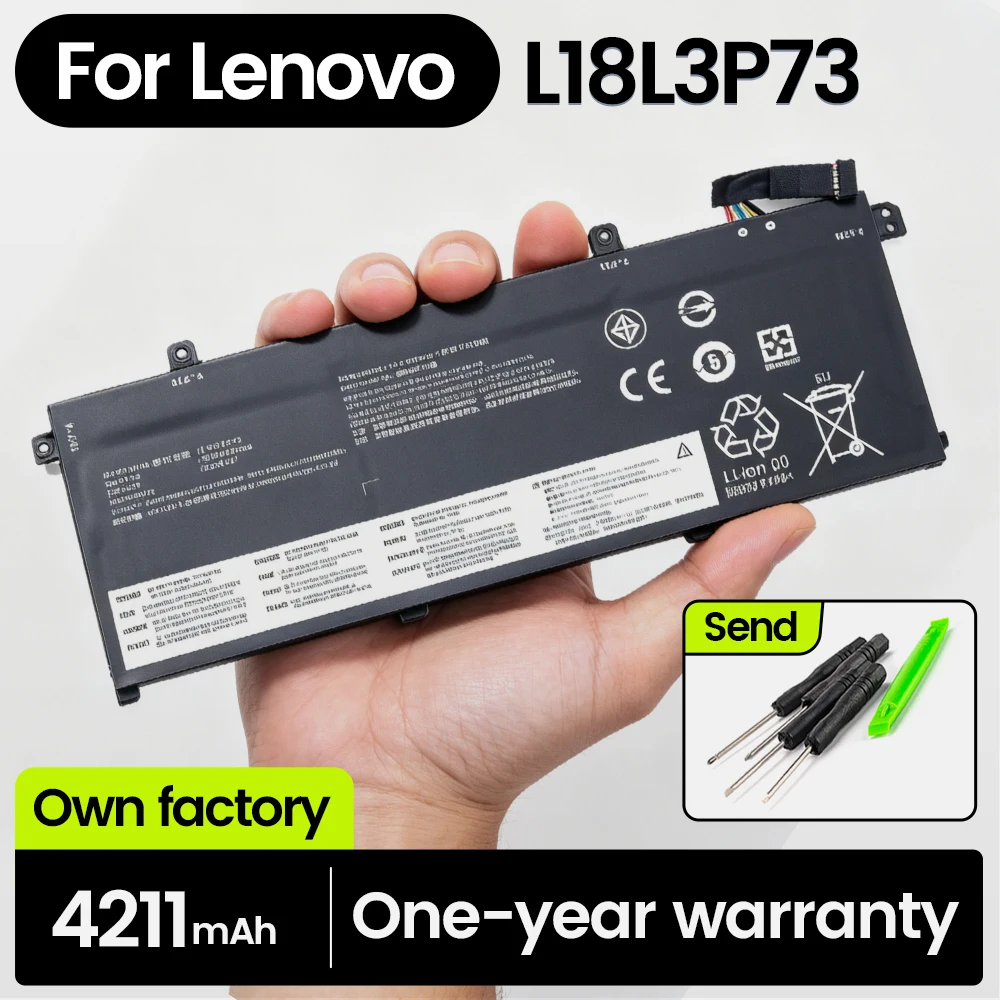 

L18C3P72 L18C3P71 L18M3P73 L18L3P73 Laptop Battery for Lenovo ThinkPad T490 T495 T14 P14s Gen 1 Gen 2 02DL007 11.5V 49Wh