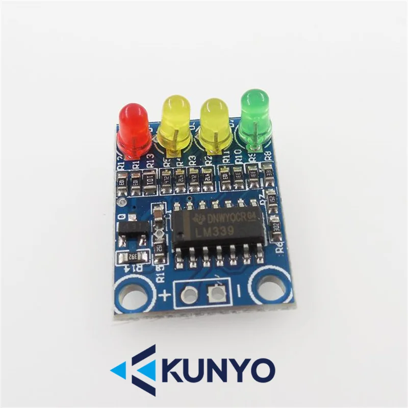 12V battery 4-bit battery indicator module Onboard 4-bit battery indicator LED light