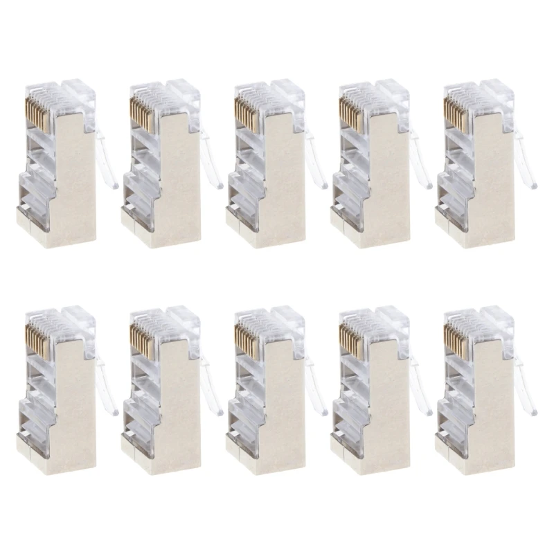 Pass Through Connectors RJ45 CAT6 LAN UTP Cable Plug Tool-Free Cat6 Installation Cable Connector