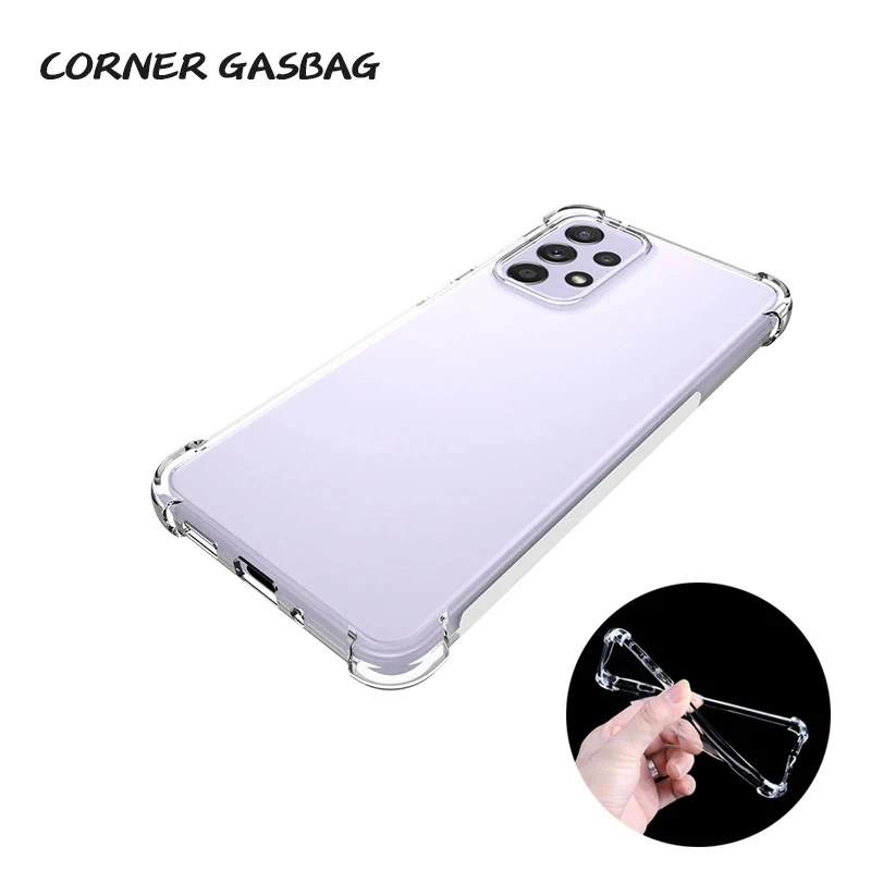 Luxuriöse klare Silikon-Handyhülle für Samsung Galaxy A53 5G A33 A13 A73 A23 5G A31 A51 A71 A52S A72 A22 A32 A12 Soft Cover – Detail 1