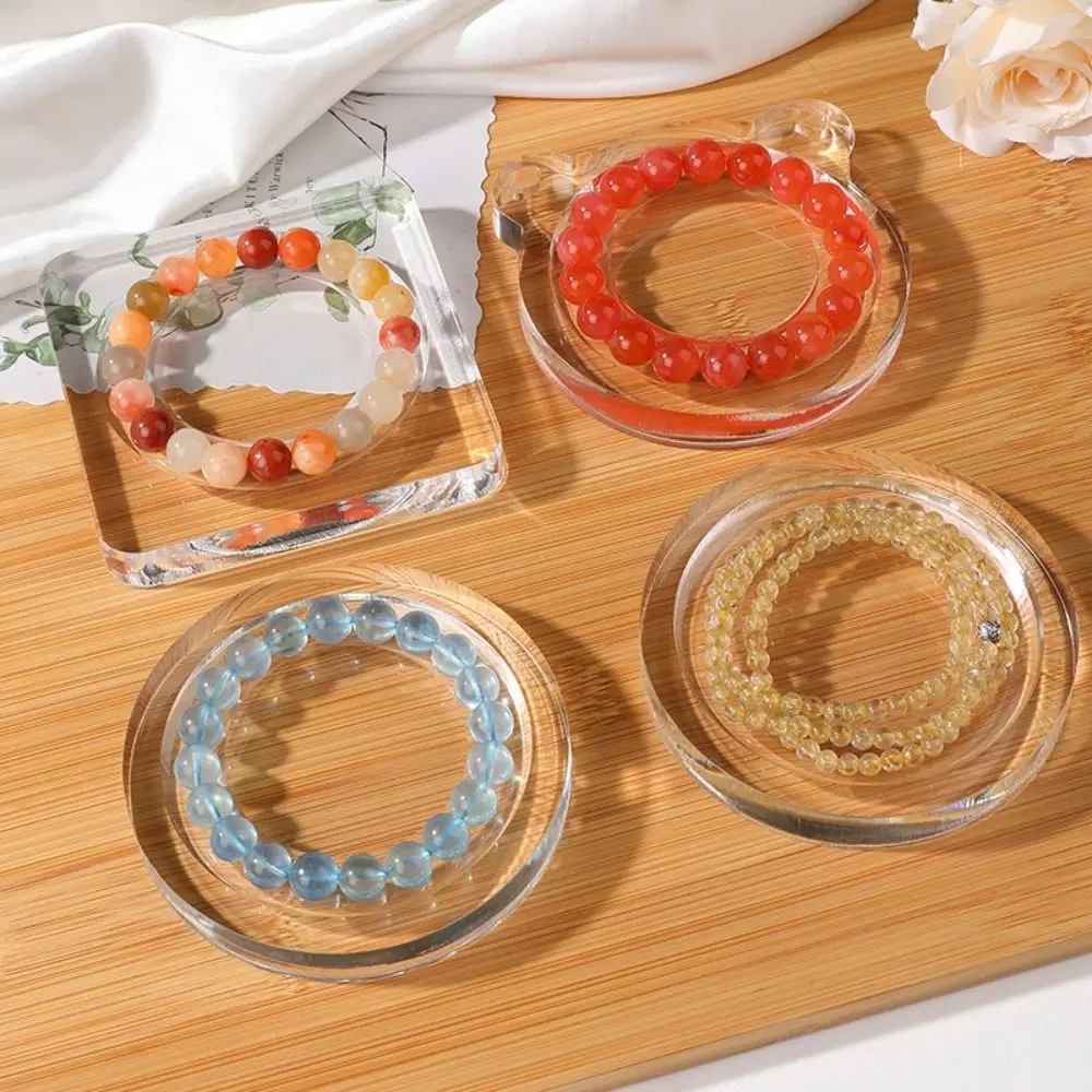 

Acrylic Bracelet Beading Board Clear DIY Craft Necklace Designs Tray Measured Crafting Board Multiple Grooves