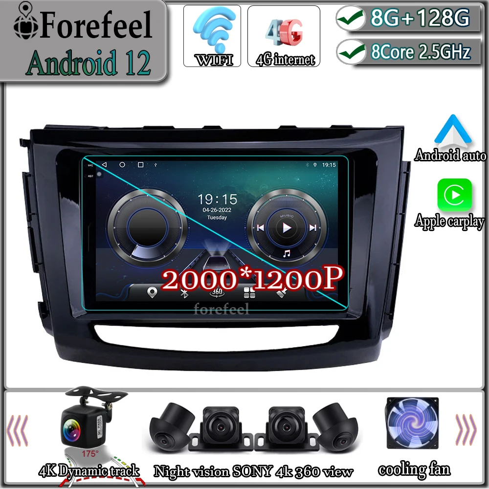 Android 12 For Great Wall GWM STEED Greatwall Wingle 6 Screen Multimedia Stereo Radio Video Player Navigation Screen TV Radio