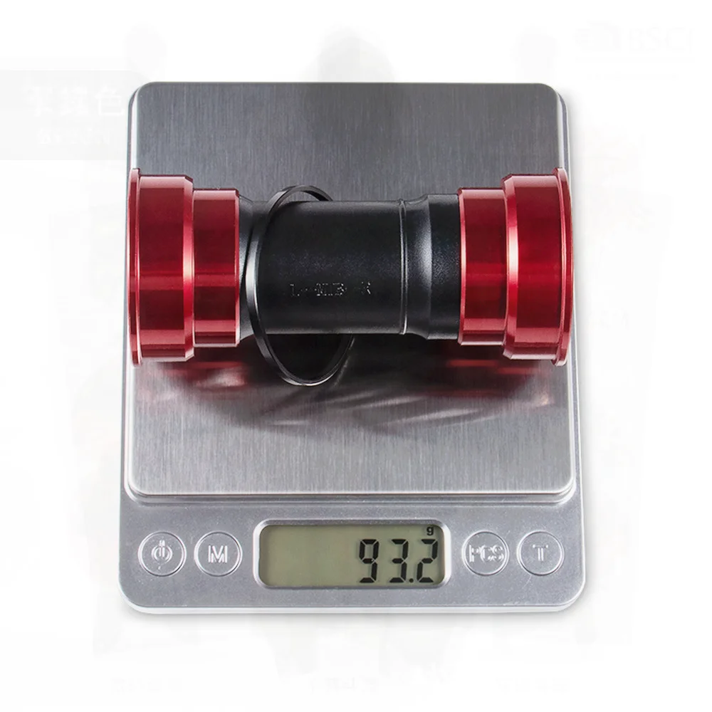 

Шатуны для горного велосипеда из алюминиевого сплава с двойным подшипником, вставной BB92, центральный вал для шоссейного велосипеда, встроенный черный, красный