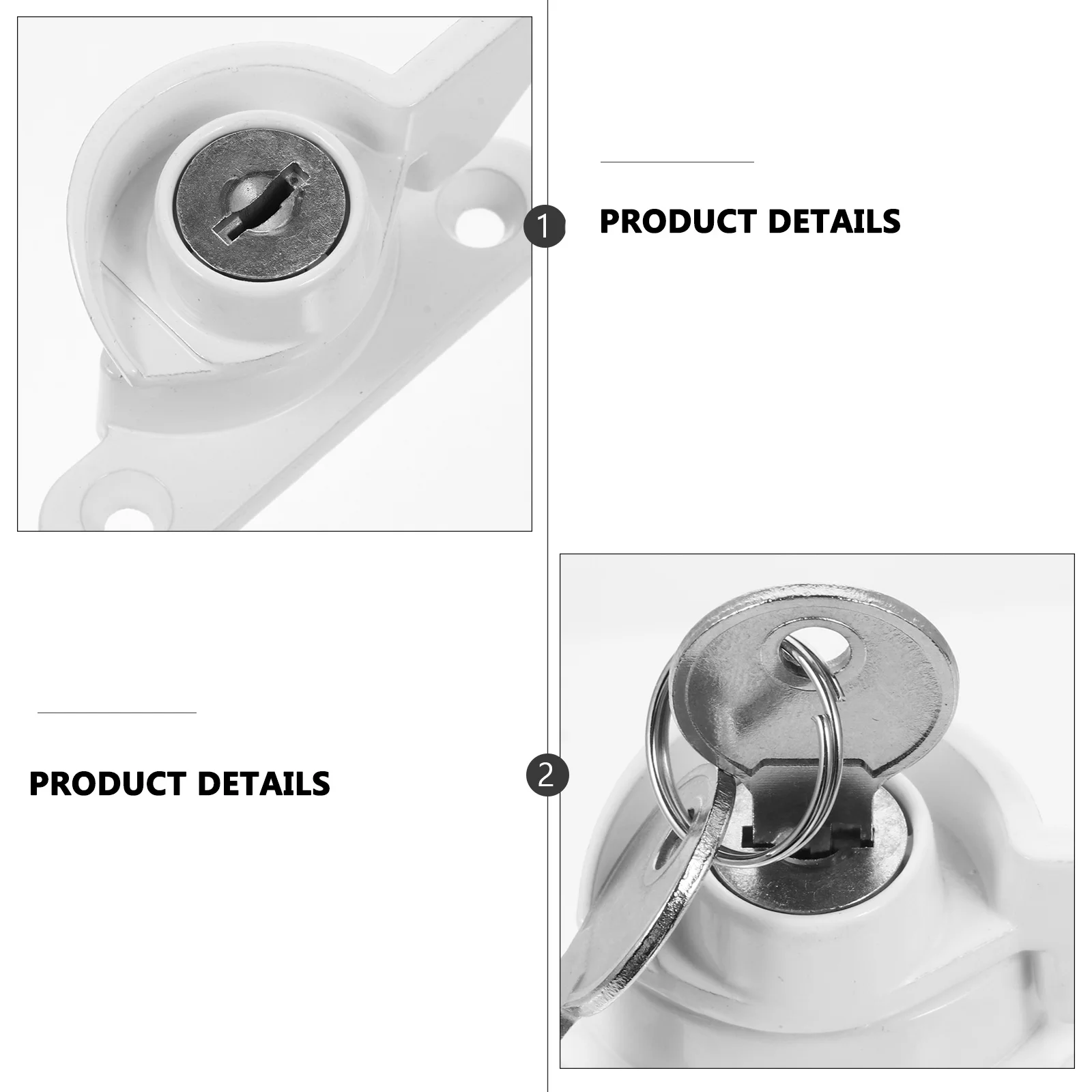 

2 Pcs Zinc Alloy Window Locks Heavy Duty Sliding Anti Theft Latch Hardware Child Proof Keyed Sash For Aluminum Wood Frames
