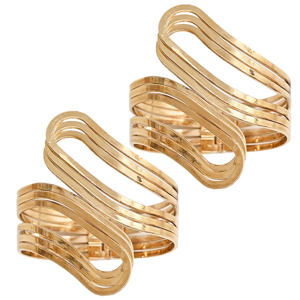 

2Pcs Curtain Tiebacks Alloy Simple Design Home Office Metal Curtain Clips Decorative Holdbacks Home Decor