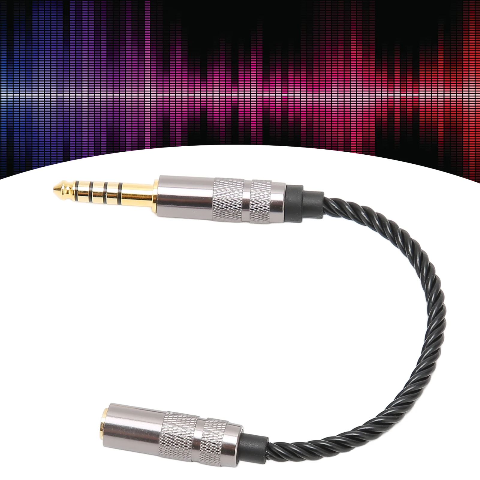 Kopfhörer-Adapterkabel, vergoldet, 4,4 mm symmetrischer Stecker auf 3,5 mm Stereo-Buchse, Adapterkabel, Kopfhörerkabel