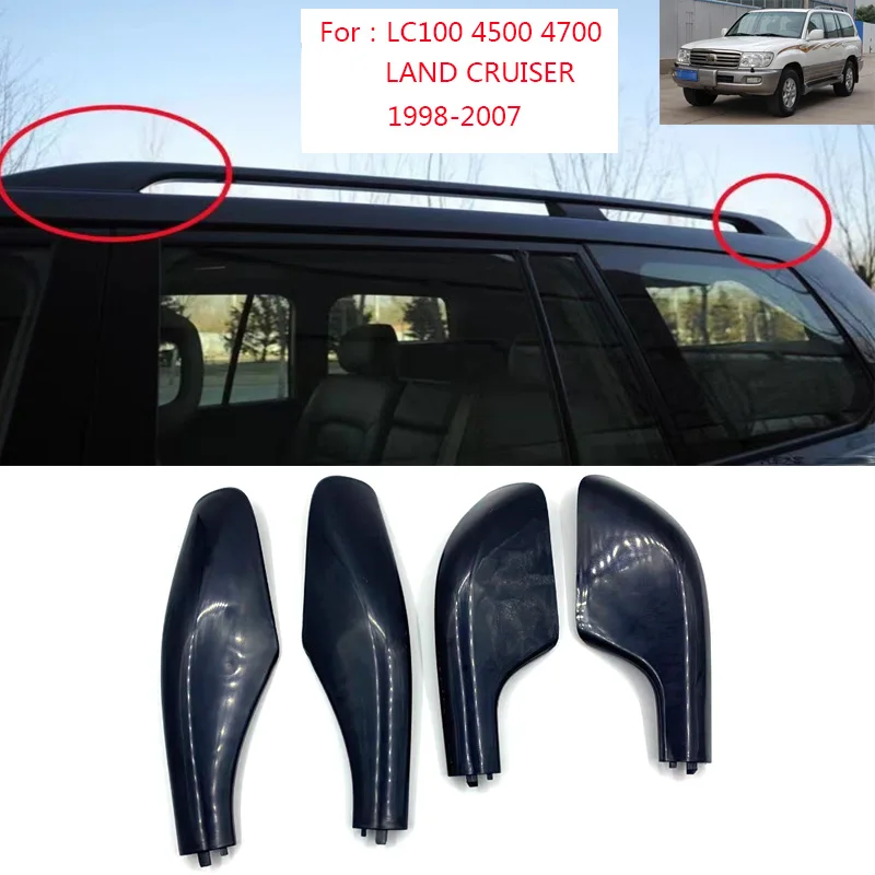 For TOYOTA LAND CRUISER 100 UZJ100  LC100 LX470 1998-2007 Car Roof Rack Cover Top Luggage Bar Rail End Protection Lid 6349360040