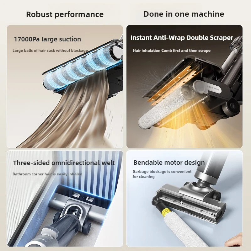 Midea Household Hand-held Floor Washing Machine G9pro A Multi-purpose High Temperature Heat Drying Suction Drag One 220VOriginal