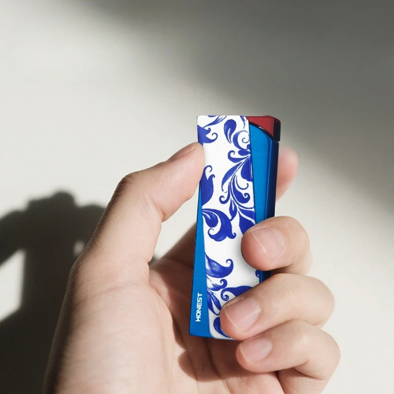 2026 Cool New Slim Inflatable Lighter, High Value, Sturdy and Durable, Men's Windproof Direct Fire Cigarette Lighter Gift