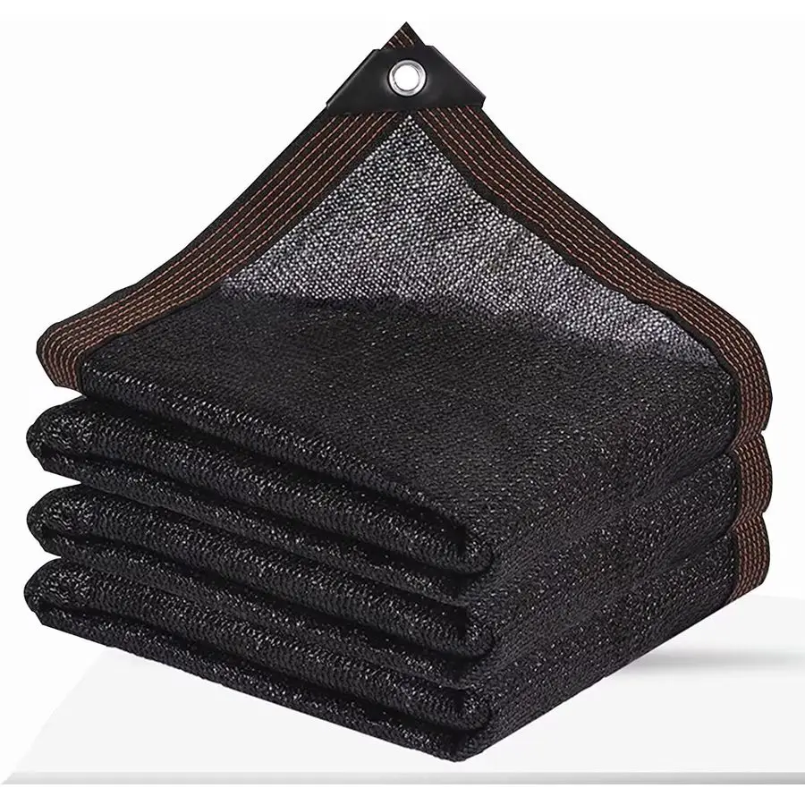 

Cloth Garden Shade Mesh Netting with Grommets Outdoor Sun Shade Cover for Pergola Patio Plants Greenhouse Chicken Coop Black 90