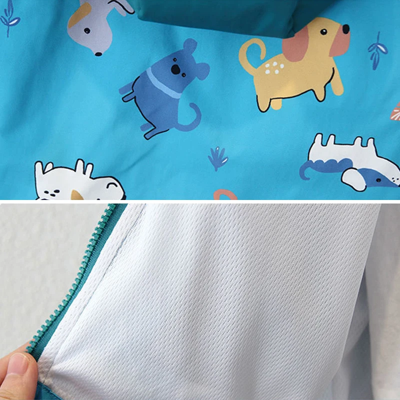 2025 New Spring Autumn Baby Boys Jacket Kids Hooded Zipper Long Sleeve Cartoon Jackets Coats Children Casual Outerwear