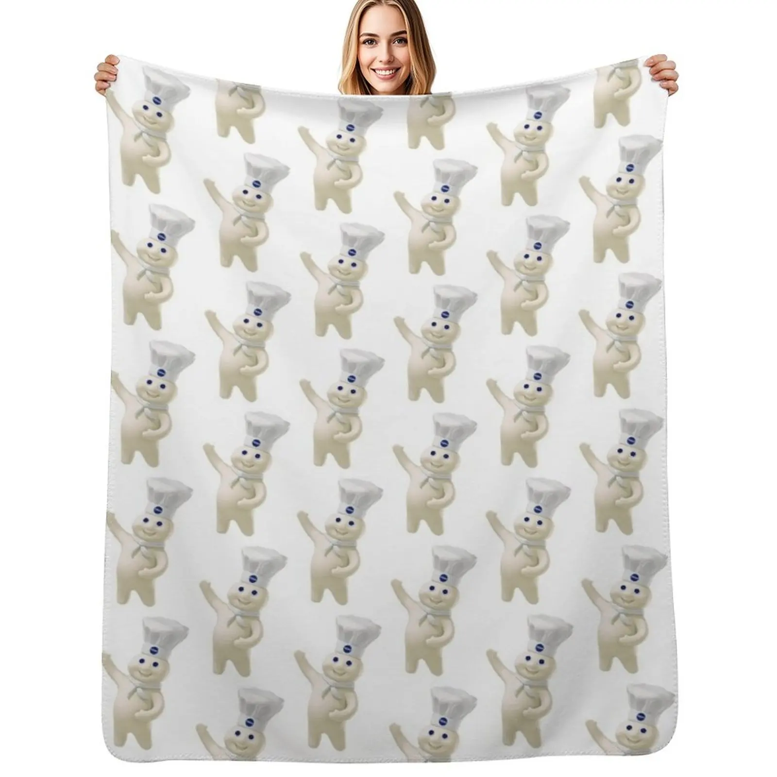 PILLSBURY DOUGHBOY Throw Blanket For Decorative Sofa For Sofa Thin decorative Soft Blankets For Bed halloween Blankets