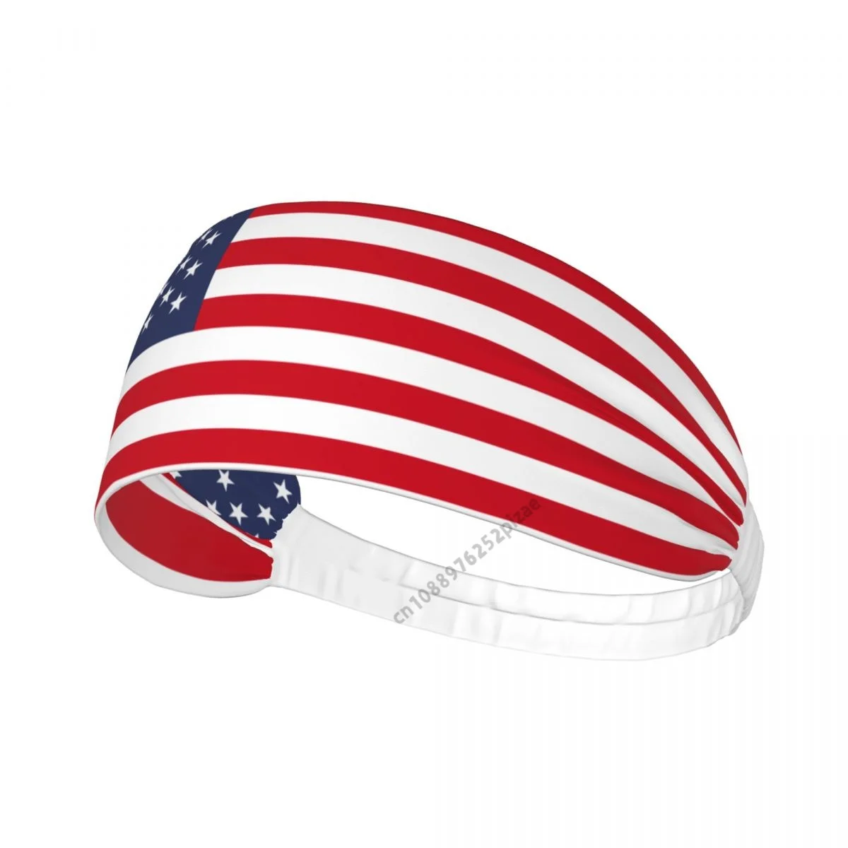 

Флаг США, мужские и женские ленты, эластичные широкие повязки на голову для йоги, спорта, фитнеса, тенниса, бега, тренажерного зала, танцев, спорта