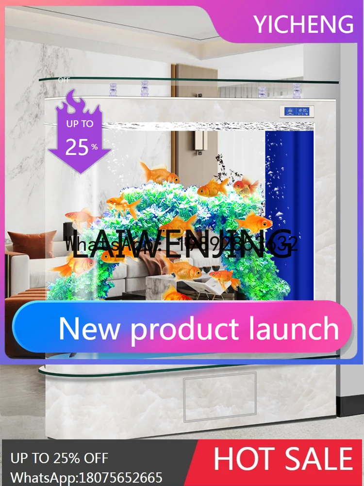 

Новый аквариум-ширма из закаленного стекла Radian Bullet 2024 для гостиной и прихожей, с возможностью замены воды