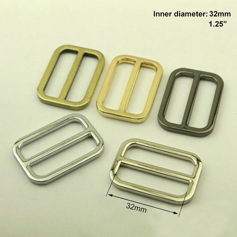 1x Metal Flat Wire Rectangle Ring Buckle 25-50mm Loops Webbing Leather Craft Bag Strap Belt Buckle Garment Luggage DIY Accessory