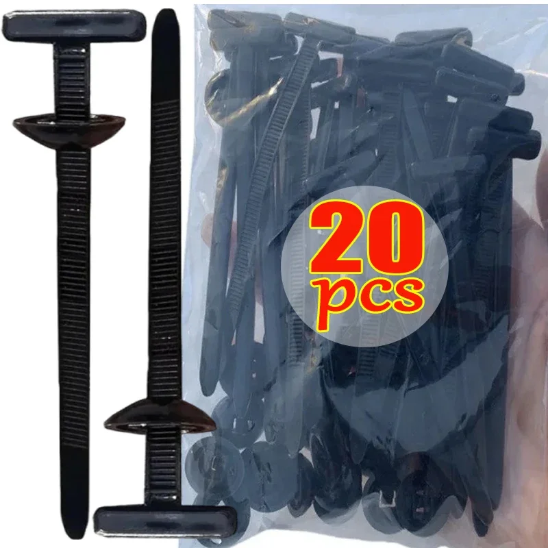 5-200pcs Nylon Cable Tie Buckles Car Fender Trunk Engine Guard Panel Wires Management Secure Universal Auto Fastener Screw Clips