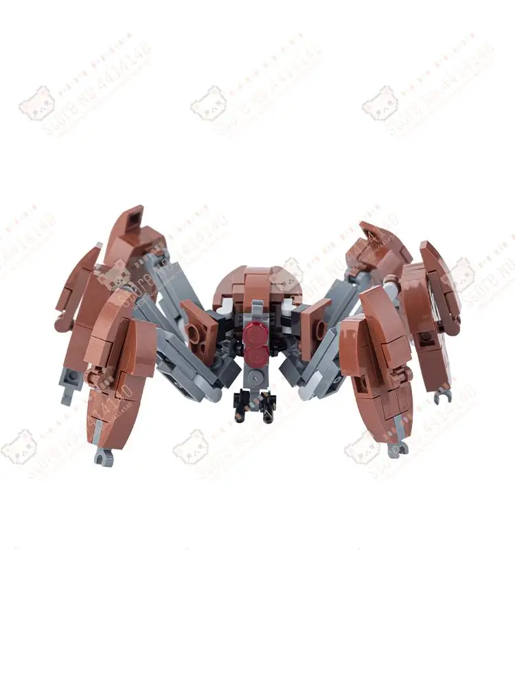 Serie de películas cangrejo droidi bloques de construcción MOC Robot de batalla de ciencia ficción modelo de figura de acción decoración DIY montaje ladrillos juguetes para niños