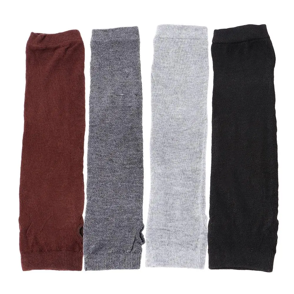 الخريف المرأة متماسكة تدفئة للجنسين أزياء الشتاء القفازات الإناث أصابع الذراع الطويلة