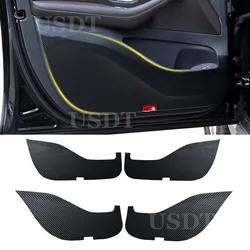 Leather Carbon Fiber Sticker Door Anti Kick Cover Mat For Mercedes Benz GLE W166 W167 V167 GLE350 GLE450 GLE Coupe C292 C167