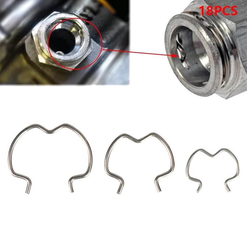 

Transmission Oil Cooler Line Clips 18x 800-801 Quick Connector Clips Durable Replacement Parts Clamp Device 3 Different Size