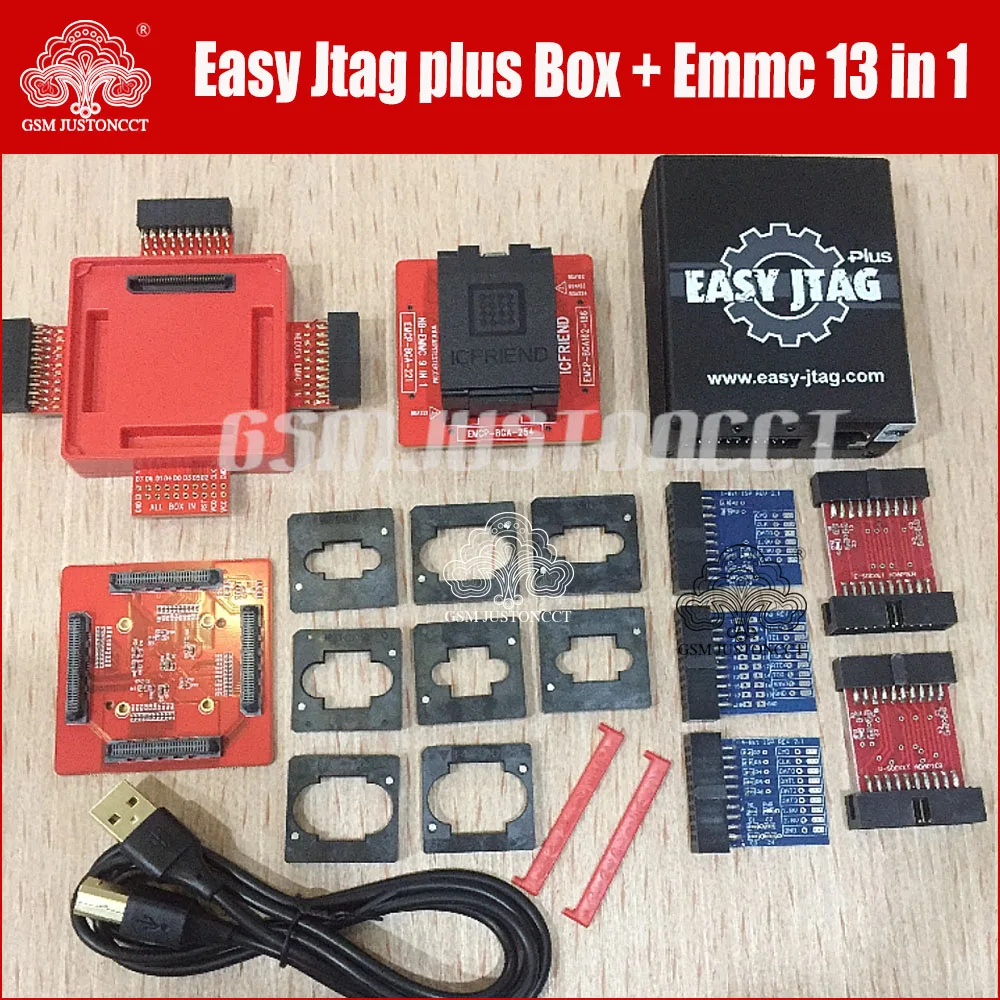 2025 version Full set Easy Jtag plus box + MOORC E-MATE X E MATE PRO BOX EMMC BGA 13 IN 1 For HTC/ Huawei/LG/Motorola /Samsung..
