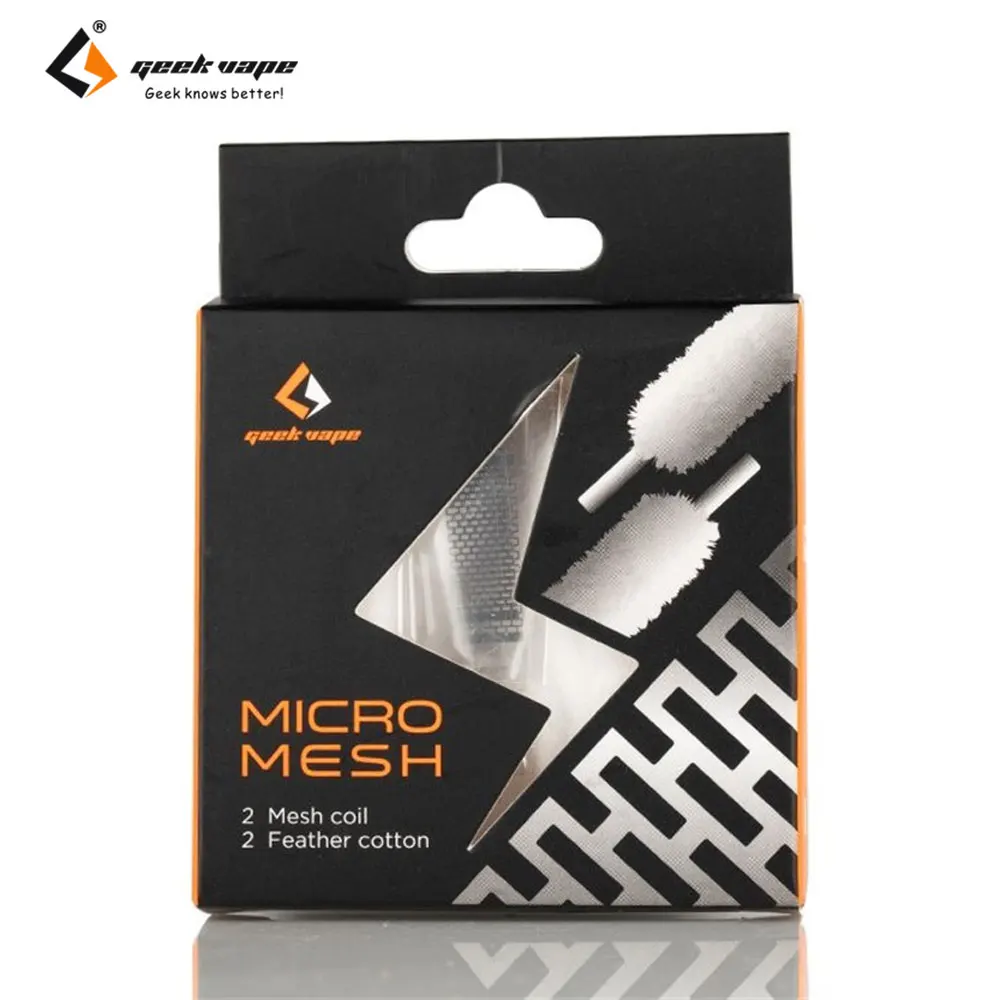 2 قطعة/الحزمة الأصلي Geekvape زيوس X شبكة ميكروميش لفائف KTR/Ni80 مع القطن ل Geekvape زيوس X شبكة هيئة الطرق والمواصلات السجائر الإلكترونية