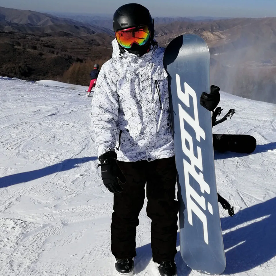 STLF جاهزة للجنسين شعار مخصص مقاوم للماء بدلة تزلج النساء على الجليد ملابس رسمية سترة للرجال ملابس الثلوج #3