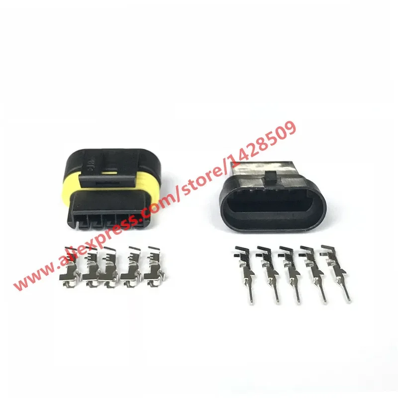 1 Set 5 Pin 12162825 Female Male Automotive Electrical Connector Ignition Coils Plug