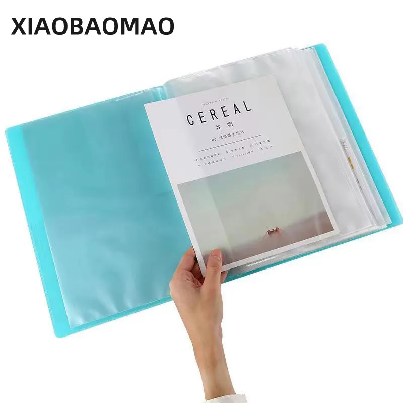 A4 Color file Folders Transparent 20 30 40 pages Document Book File Folder Office Business Study Supplies