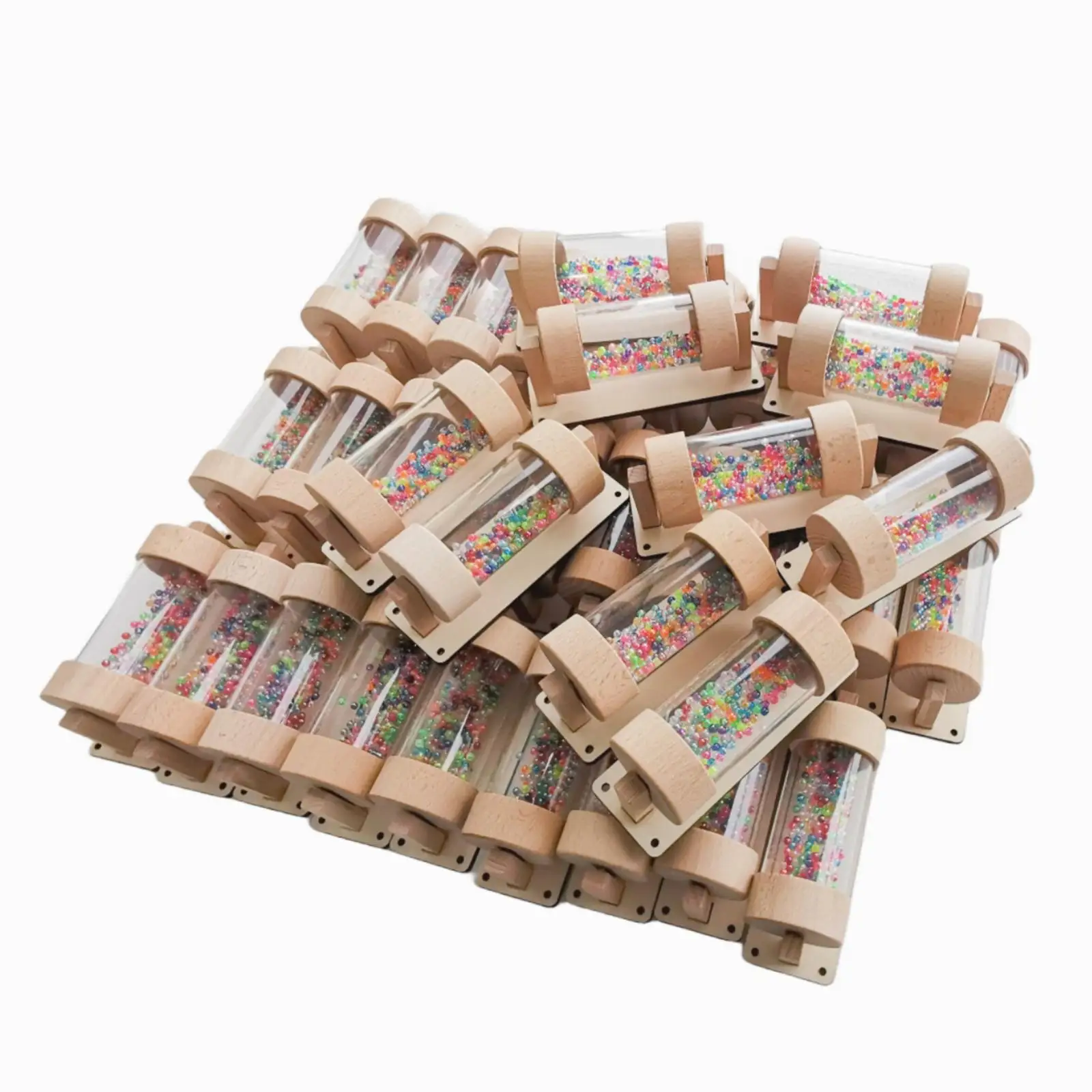 

Wooden Baby Rainmaker Toy DIY Rhythm Instrument Educational Learning Rainstick for Children Kids Toddlers Plane Toy Preschool