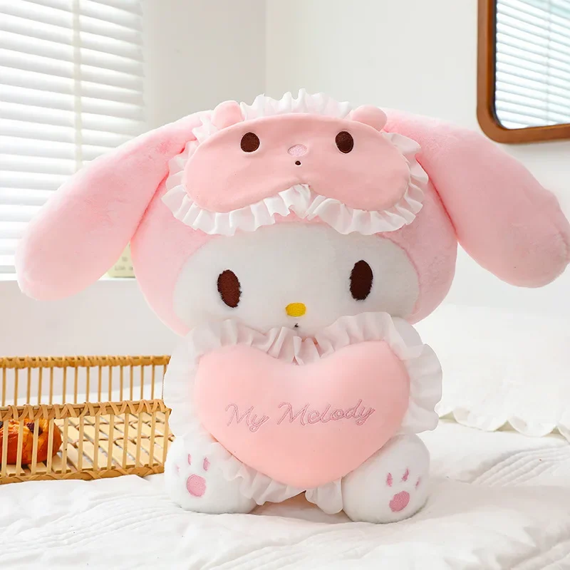 70 cm Sanrio Love Kuromi Melody Gefülltes Plüschtier Cartoon Anime Love Plüschpuppe Schlafkissen Geschenk zum Geburtstag der Freundin