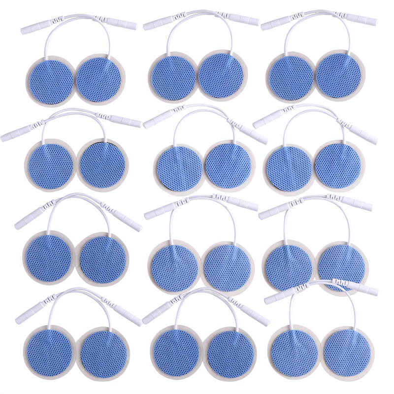 50/100pcs 32mm blue Electrode Pads for Electric Tens Digital Therapy Machine Replacement Pads Body Massager