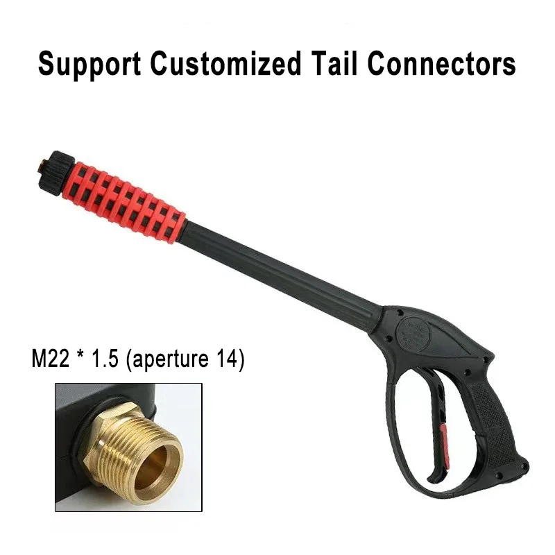 4000 PSI Car High Pressure Water Washer Gun With Extension Wand 5 Quick Connect Nozzles For Home Washer