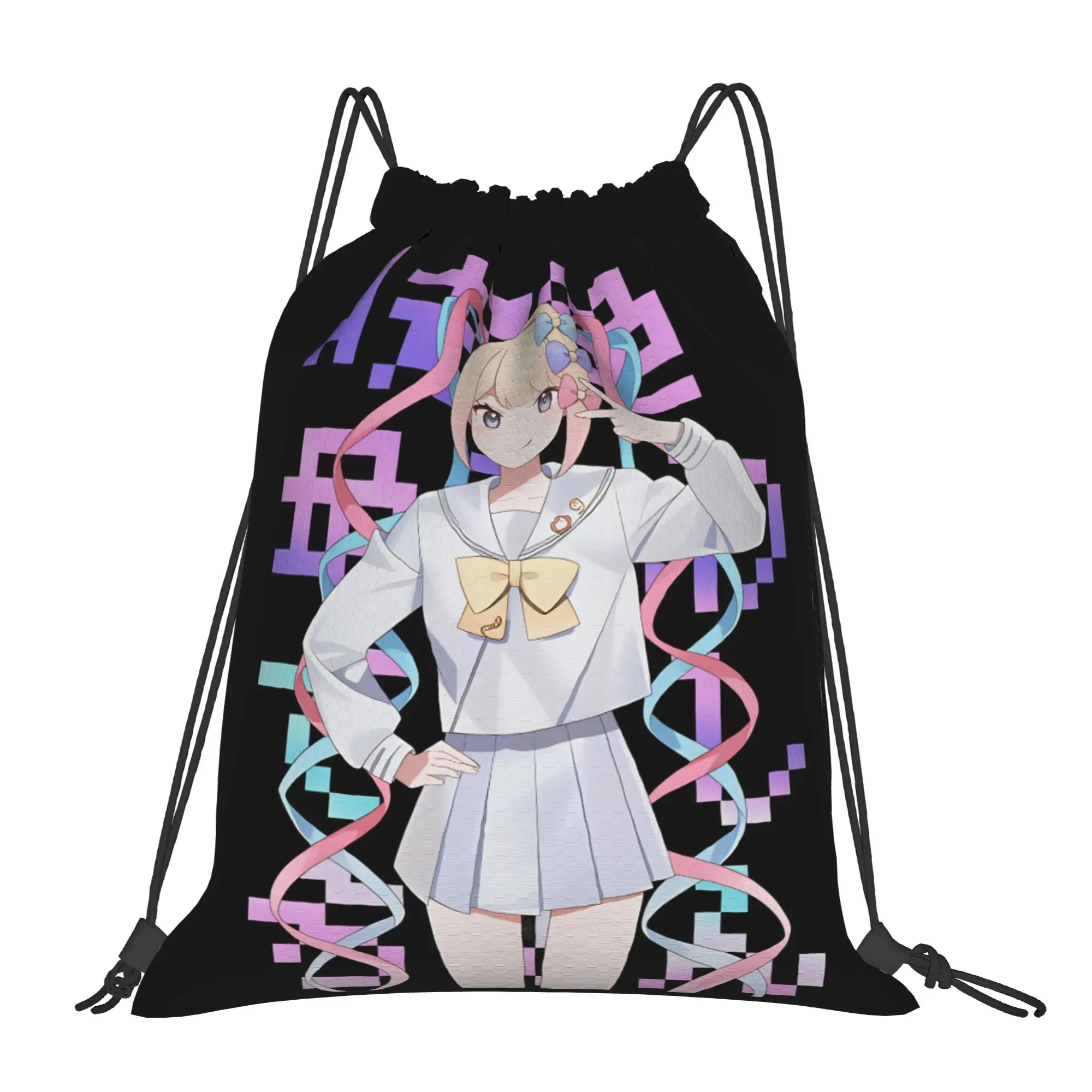 Needy Streamer Overload Drawstring Bag Video Game Sports Women BackpackPortable YSK Fashion Sackpack String Bags