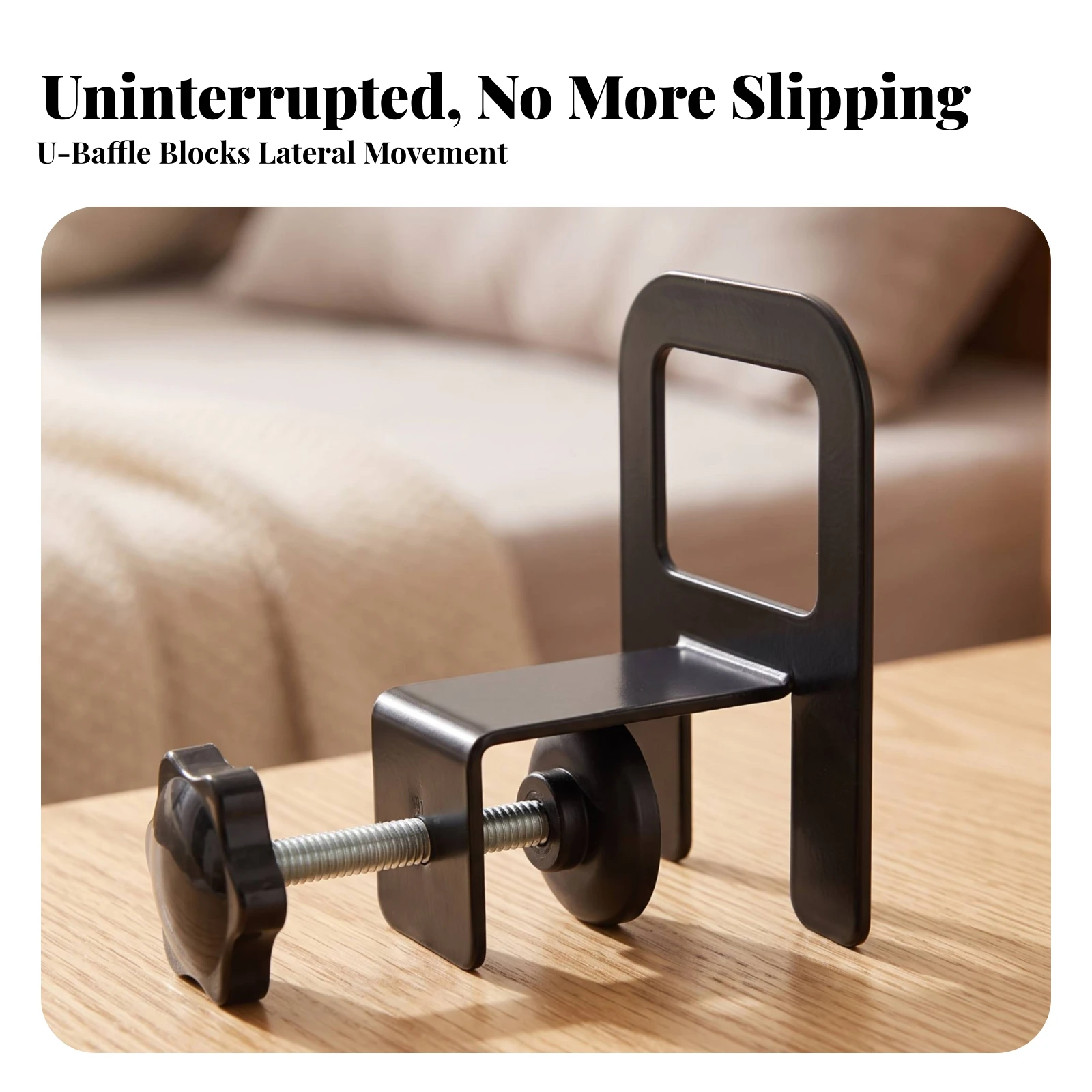 Mattress Clamp with Adjustable Screw Easy to Install Mattress Slide Stopper Hardware Sturdy Long-Lasting for Bed Frame, Bedroom