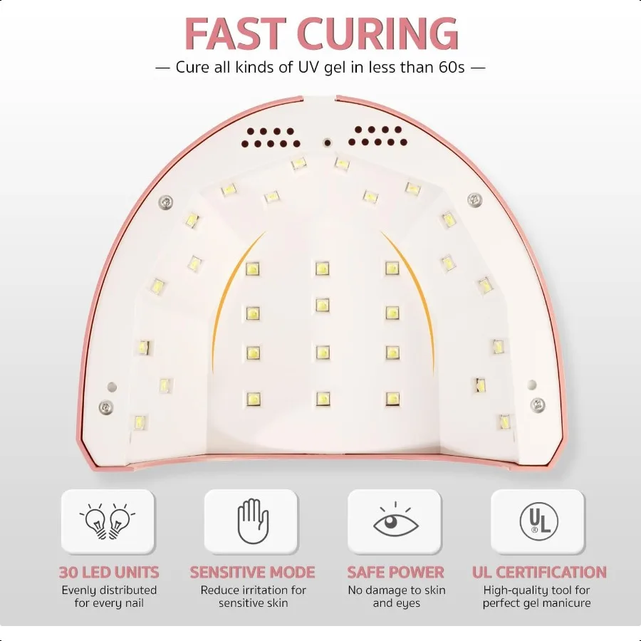 Lámpara de uñas LED UV GAOY rosa