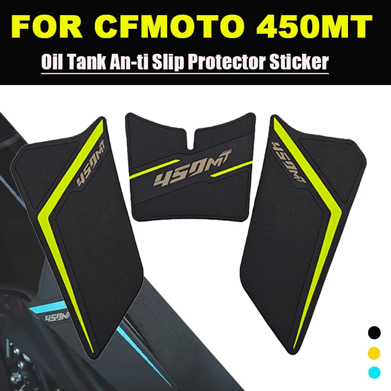 Motorcycle Anti Slip Fuel Oil Tank Pad Side Knee Grip Decal Decorative Protector Sticker Pads For CFMOTO 450MT 450 MT 2024