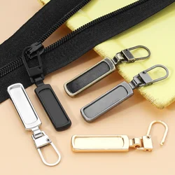 5 sztuk odpinany metalowy zamek błyskawiczny ściągacze na suwak suwaki głowy zamki zestawy naprawcze Zipper Pull Tab DIY torby do szycia dół kurtki