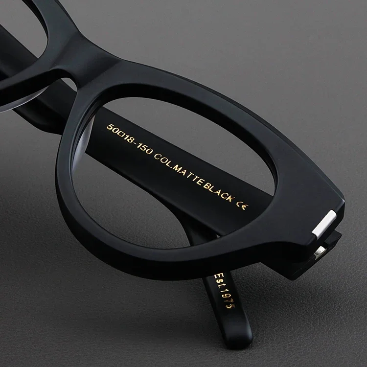 Gafas de acetato para hombres y mujeres, marco de anteojos de ojo de gato, grueso, hecho a mano, de alta calidad, graduadas, gafas de lectura para miopía, nueva marca de lujo