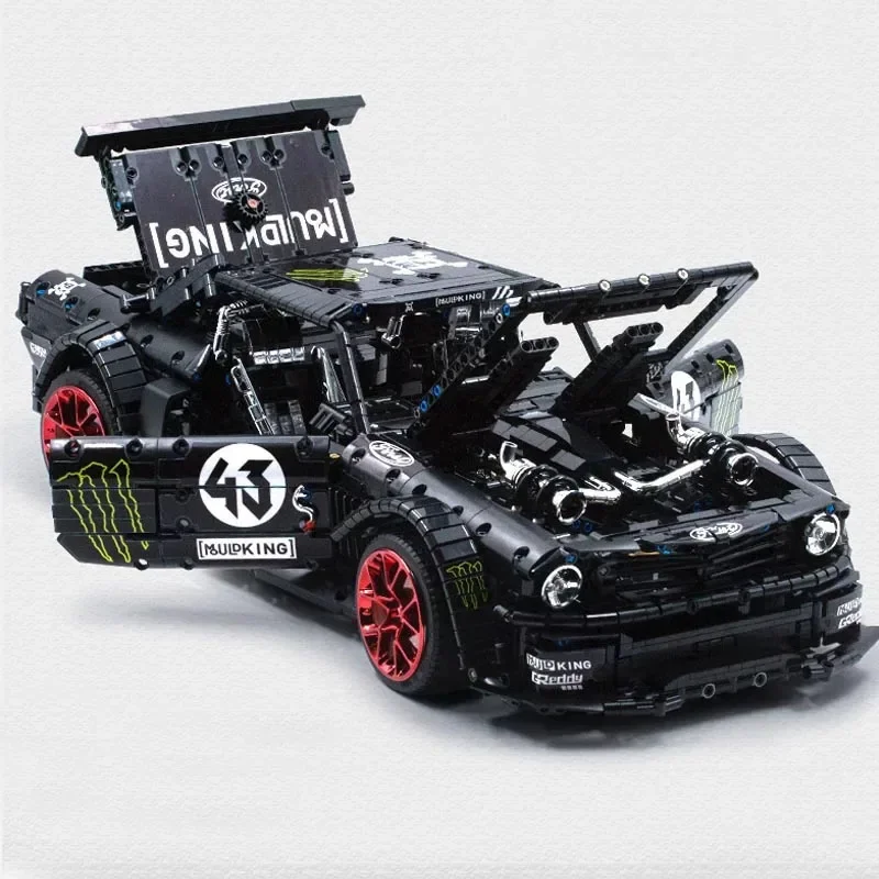 13108Yuxing Model King RC Sports Racing Car Assembly Splicing Building Block Model1:8 Boy Kids Birthday Building Blocks Toy Gift