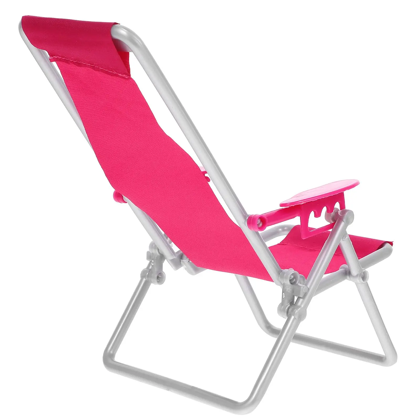 

Simulation Beach Mini Deck Toy Folding Reclining Chair Craft Ornaments Home Decor Durable Wooden Material Perfect Gift Fishing