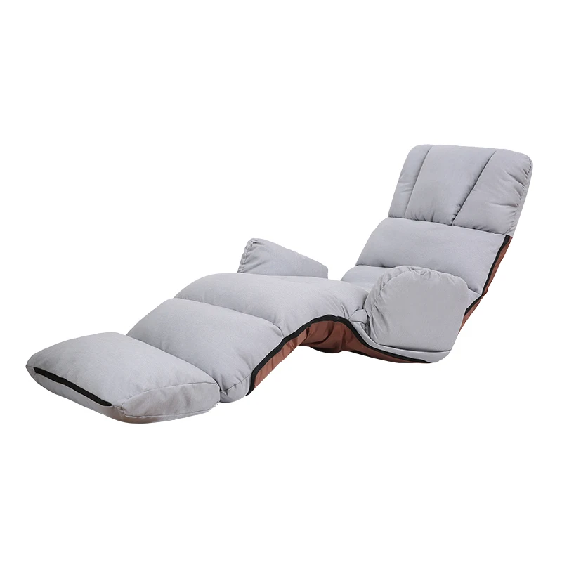 

Multiple Adjustable Lazy Sofa Modern Minimalist Linen Floor Chaise Fabric Upholstery Removable and Washable Bay Window Armchair