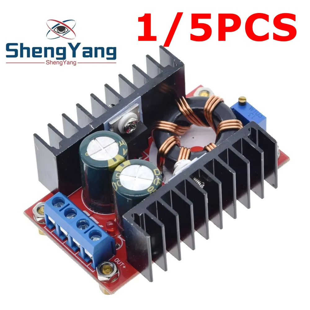 TZT 1/5PCS 150W DC-DC Boost Converter Step Up Power Supply Module 10-32V To 12-35V 10A Laptop Voltage Charge Board