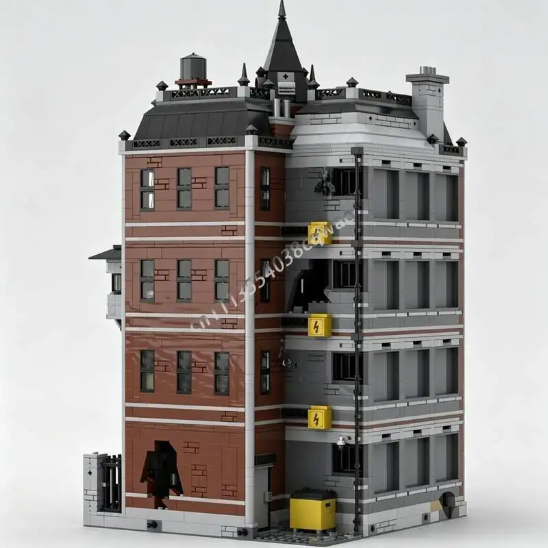 4691PCS Arkham Addition Floor Bundle Modular MOC Creative Street View Model Custom Puzzle Architecture DIY Assembly Blocks Gift